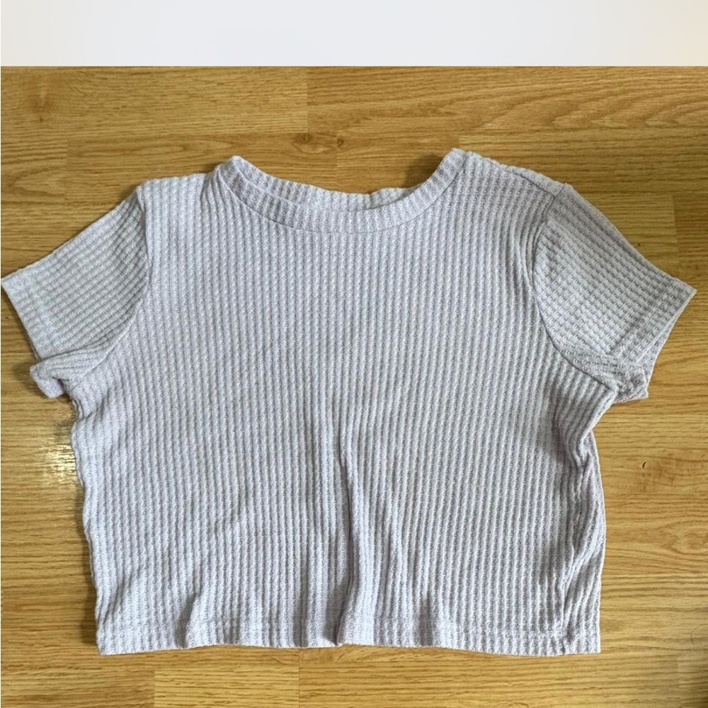 Rue21 Purple Ribbed Crop Top